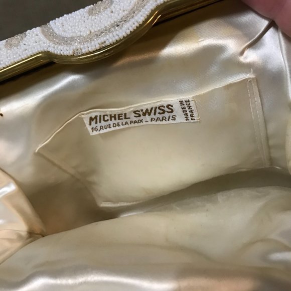 Vintage Michel Swiss Beaded Evening Bag Clutch - Picture 5 of 12